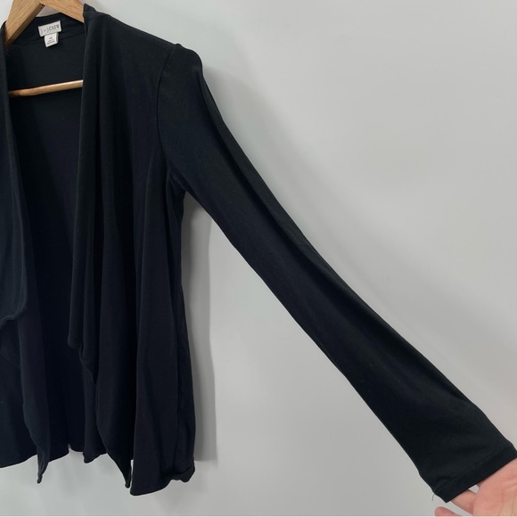 J by J. Crew Cascading Open Black Knit Top Size XS - Picture 4 of 9